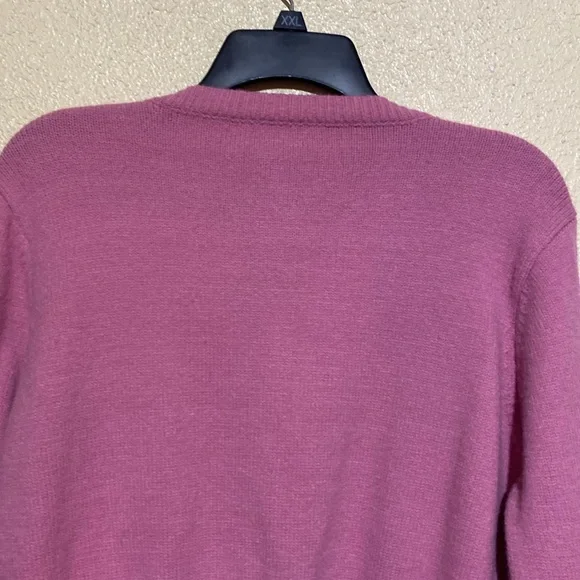Cider Sweater Cardigan L Pink Stretchy Long Sleeve Buttons Acrylic Polyester - Picture 7 of 15